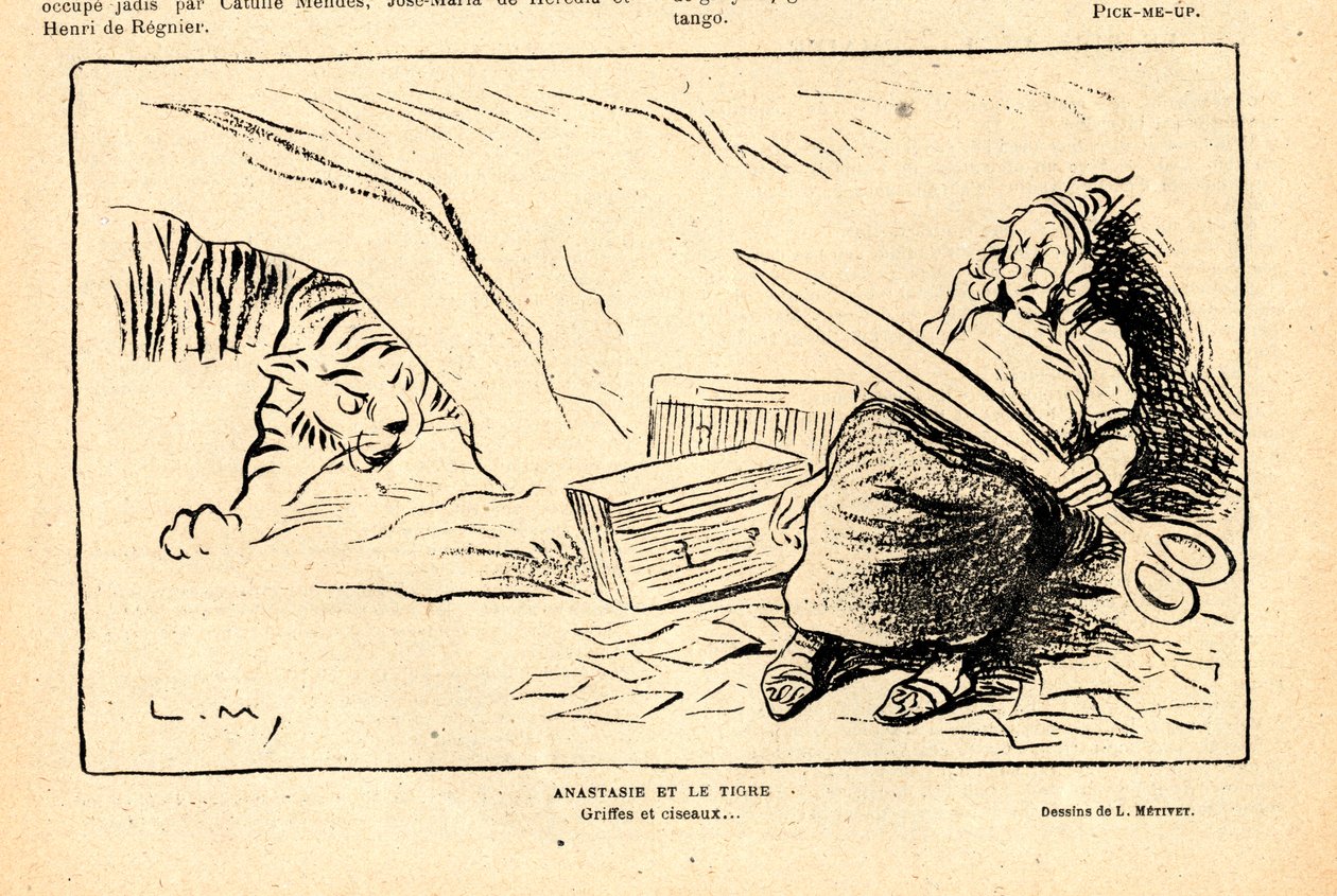 Le Rire rouge, Satirique en N&B - Lucien Metivet