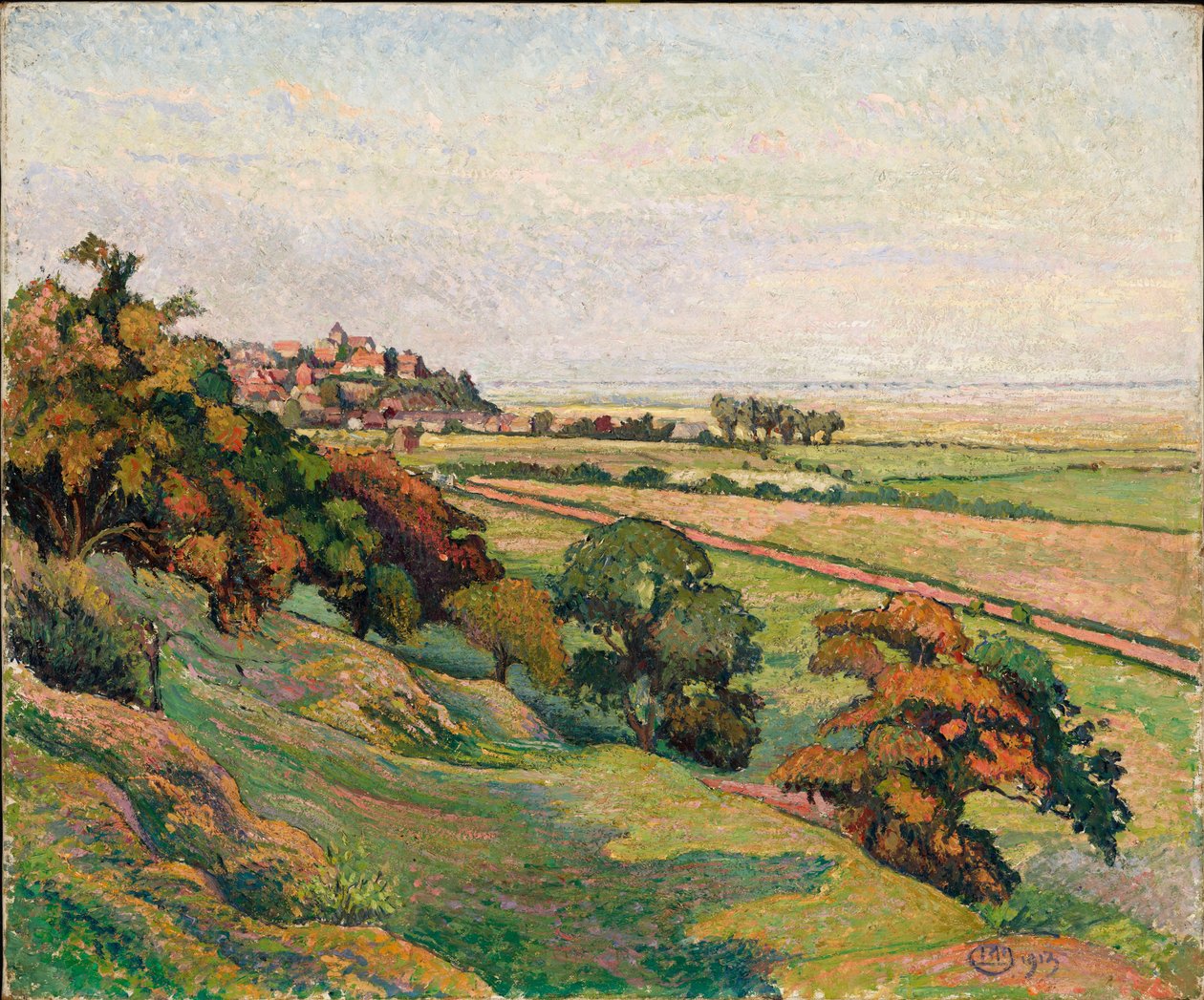 Seigle de Cadborough, au coucher du soleil - Lucien Pissarro