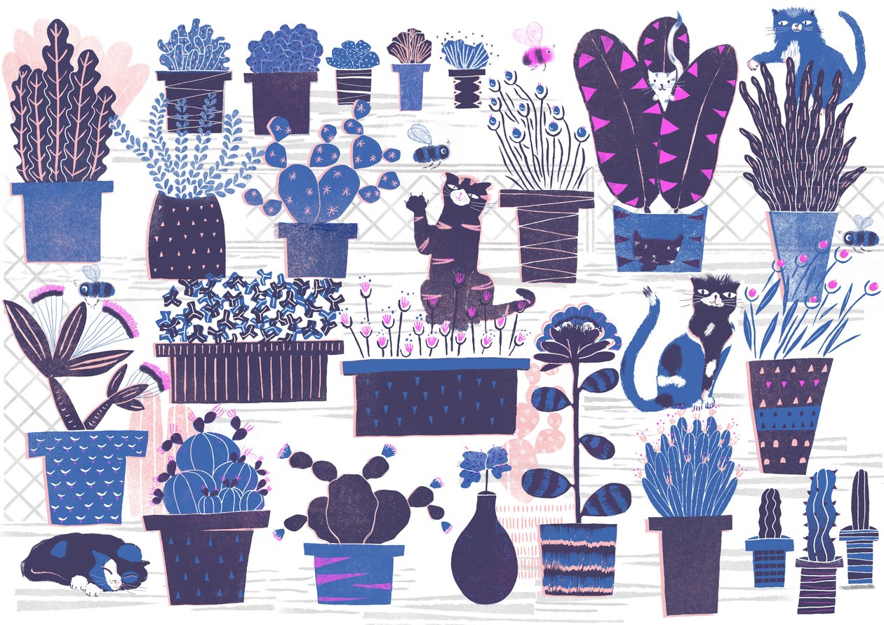 Jardin des chats, 2015 (numérique) - Lucy Banaji