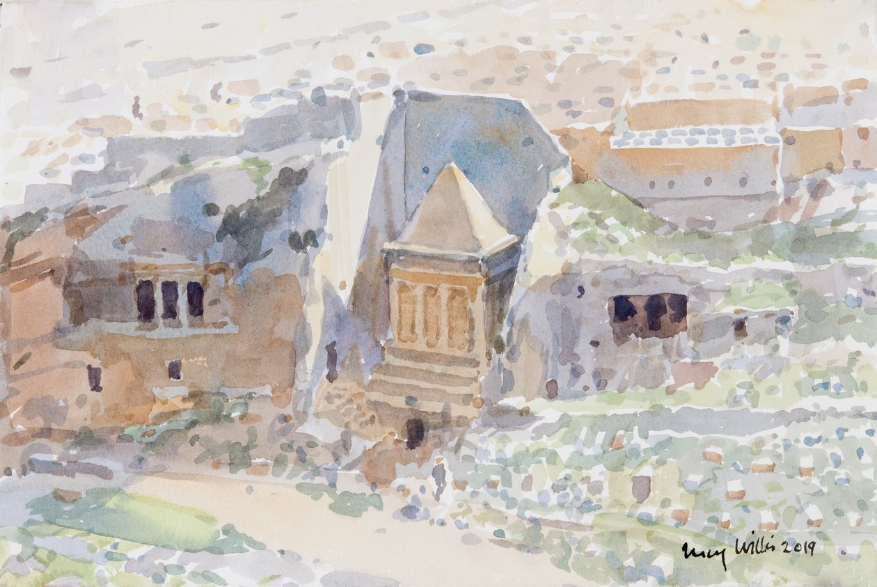 Tombes anciennes dans la vallée du Cédron, Jérusalem - Lucy Willis