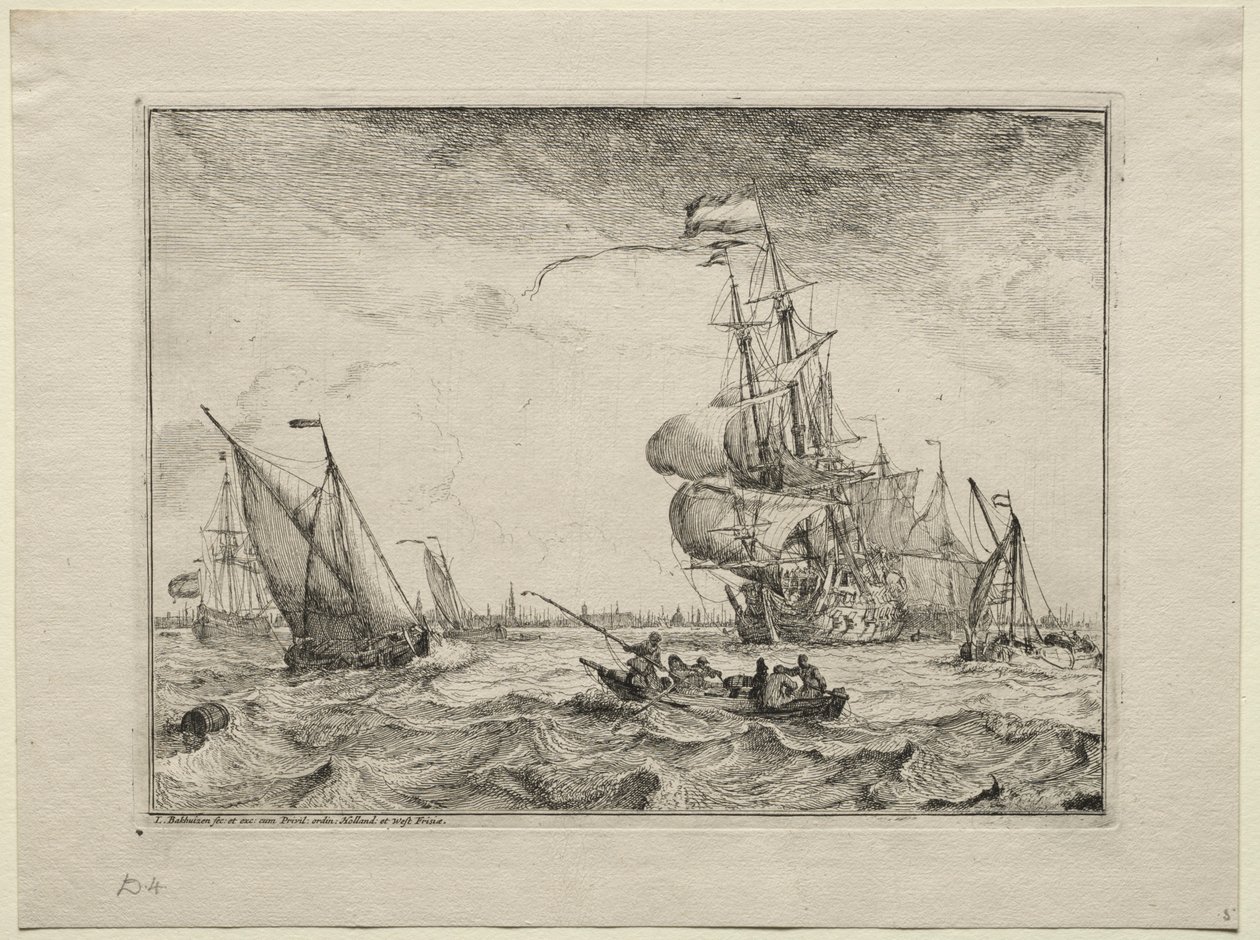 Navires à pleines voiles - Ludolf Backhuysen