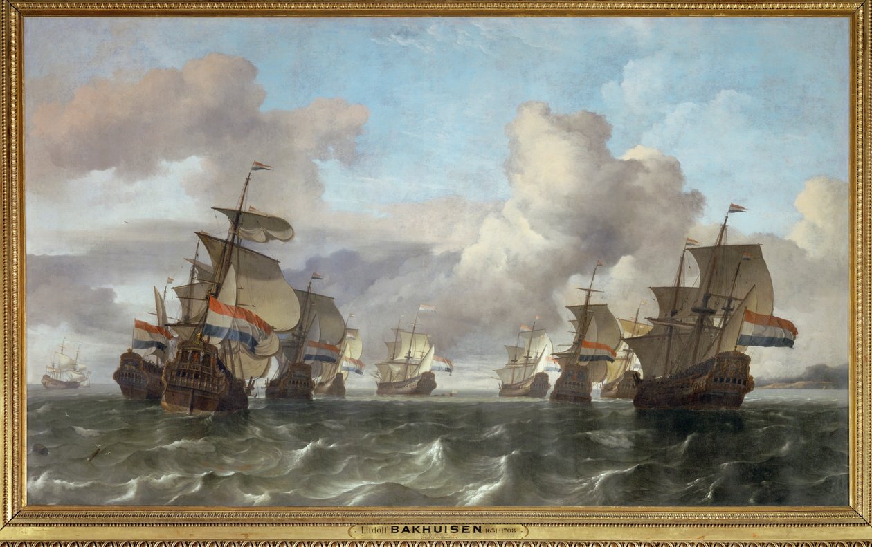 Escadre neerlandaise de la Companie des Indes … - Ludolf I Backhuyzen