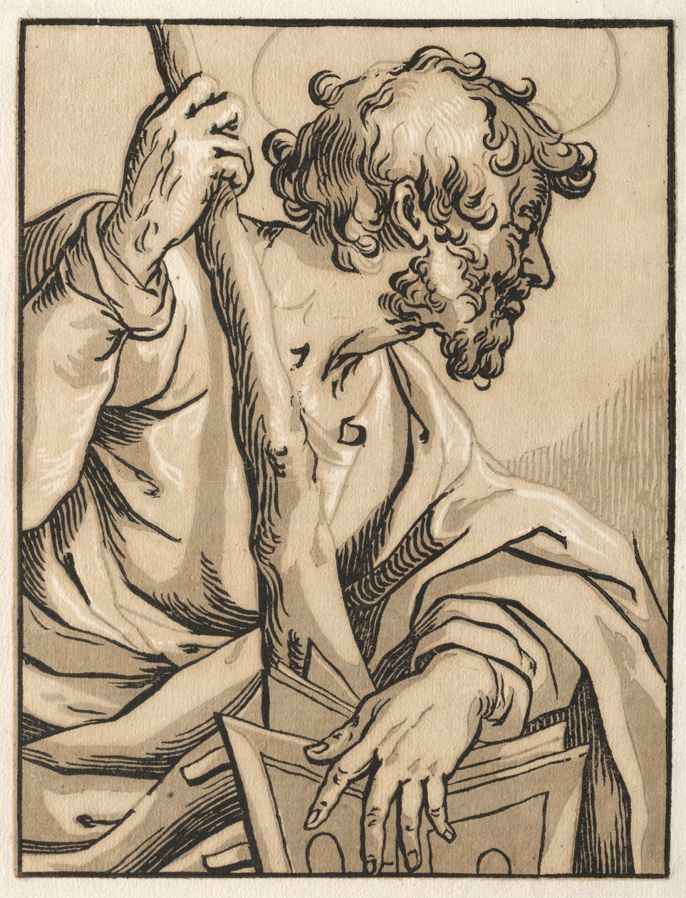 Christ et les Apôtres : Saint Judas Thaddée avec la massue, 1600s - Ludolph Büsinck