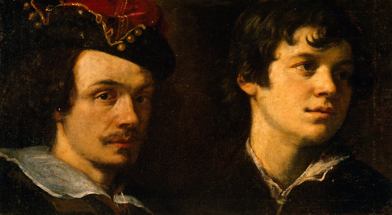Deux têtes, par Ludovico Cardi dit il Cigoli - Ludovico Cardi