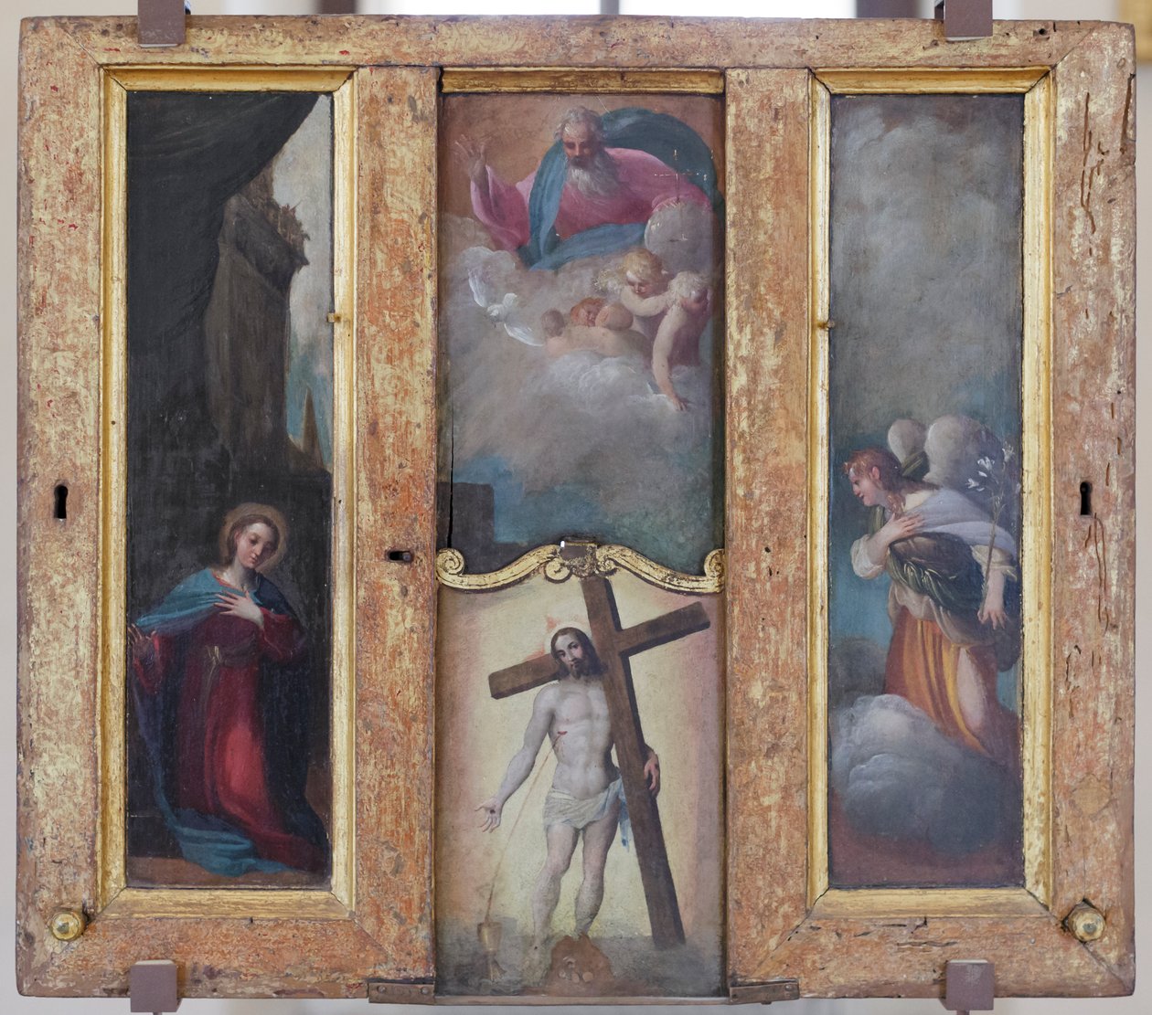 Annonciation, Dieu le Père en gloire et le précieux sang du Christ - Ludovico Carracci
