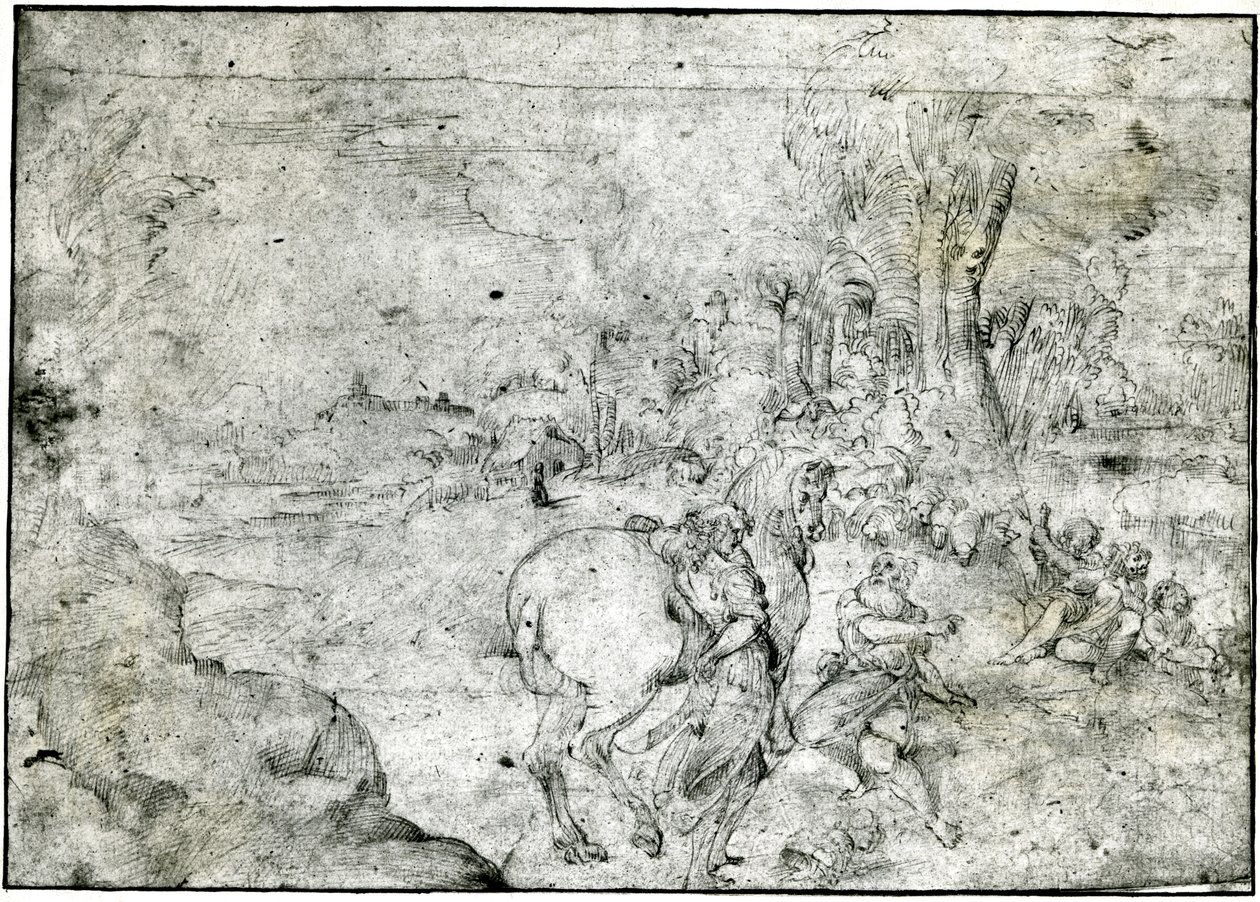 Erminia et les bergers, c.1600 - Ludovico Carracci