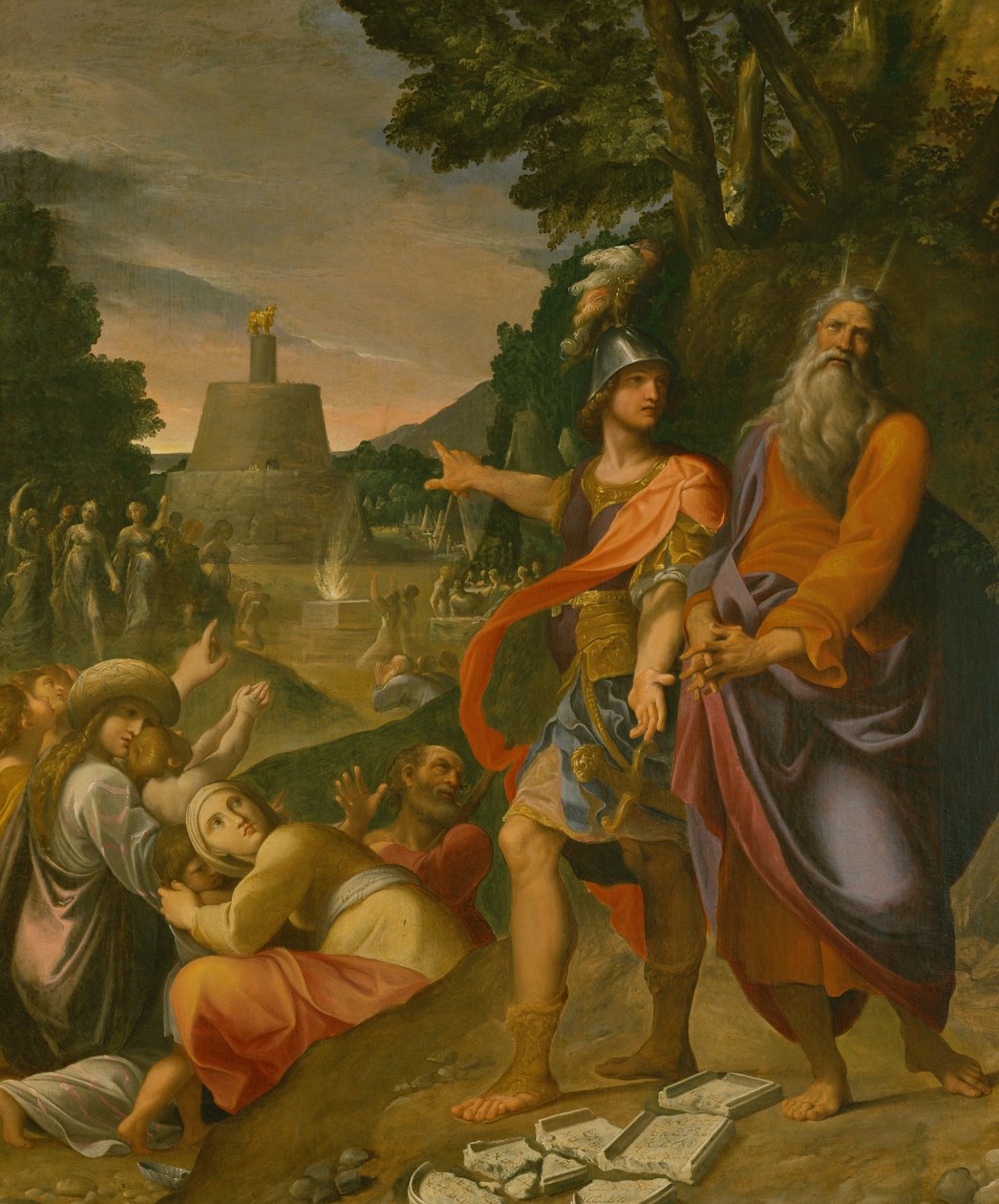 Moïse brisant les Tables de la Loi - Ludovico Carracci