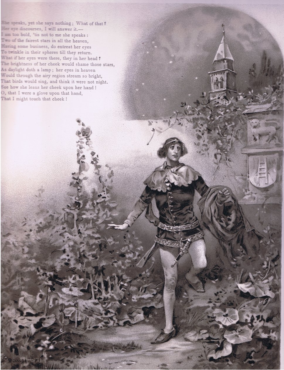 Elle parle - pourtant elle ne dit rien., illustration de Roméo et Juliette - Ludovico Marchetti