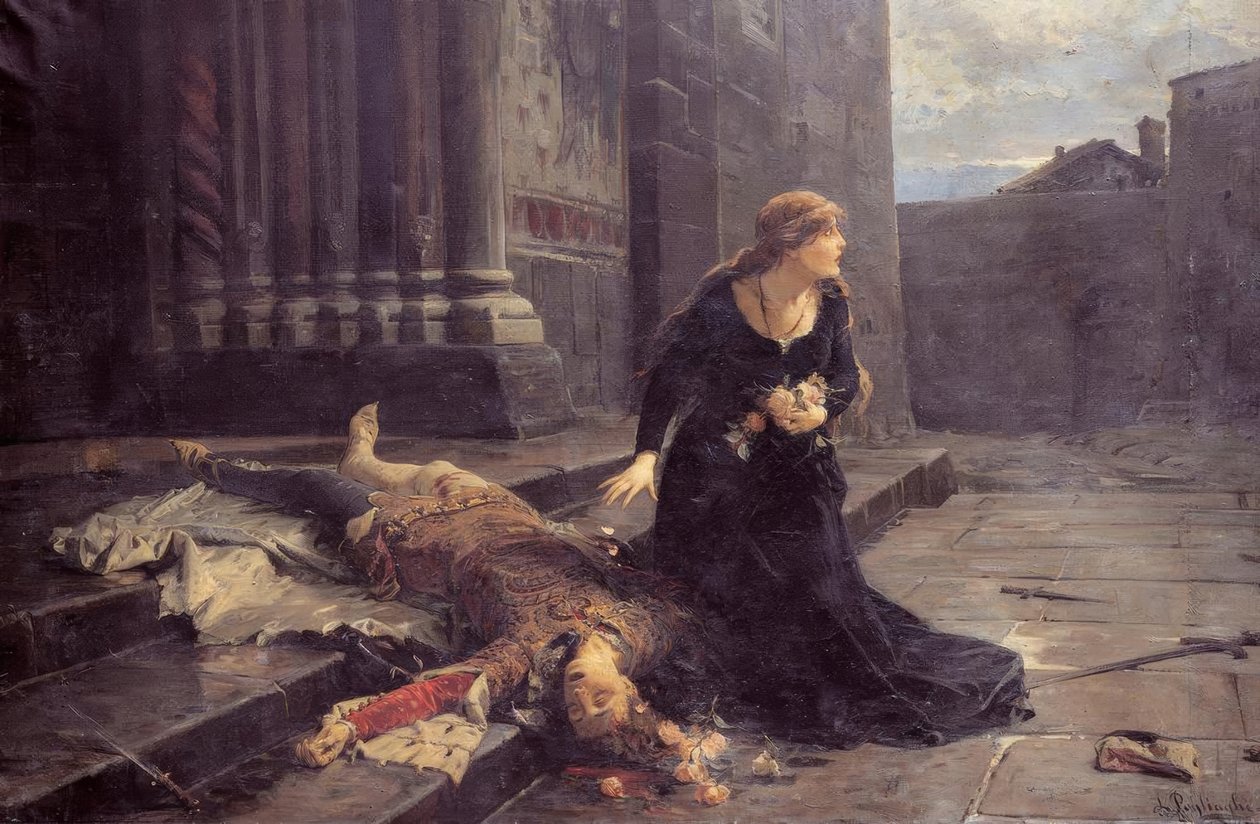La mort de Gianmaria Visconti devant l