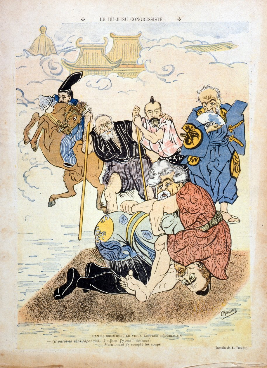 Caricature par Braun représentant Henri Brisson (1835-1912) - Ludwig Braun