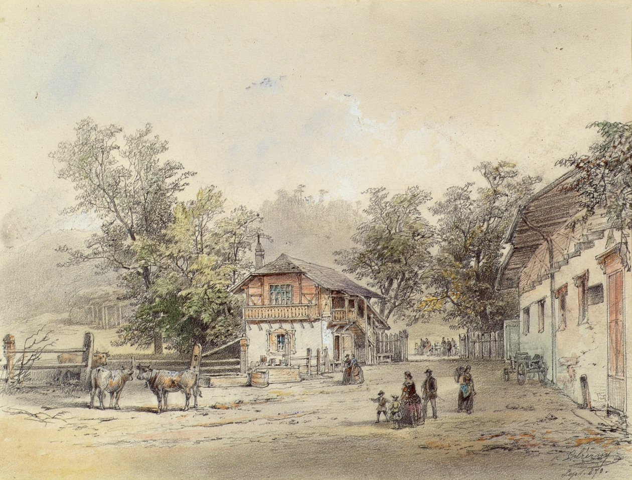 La laiterie à Vorderbrühl près de Vienne - Ludwig Czerny