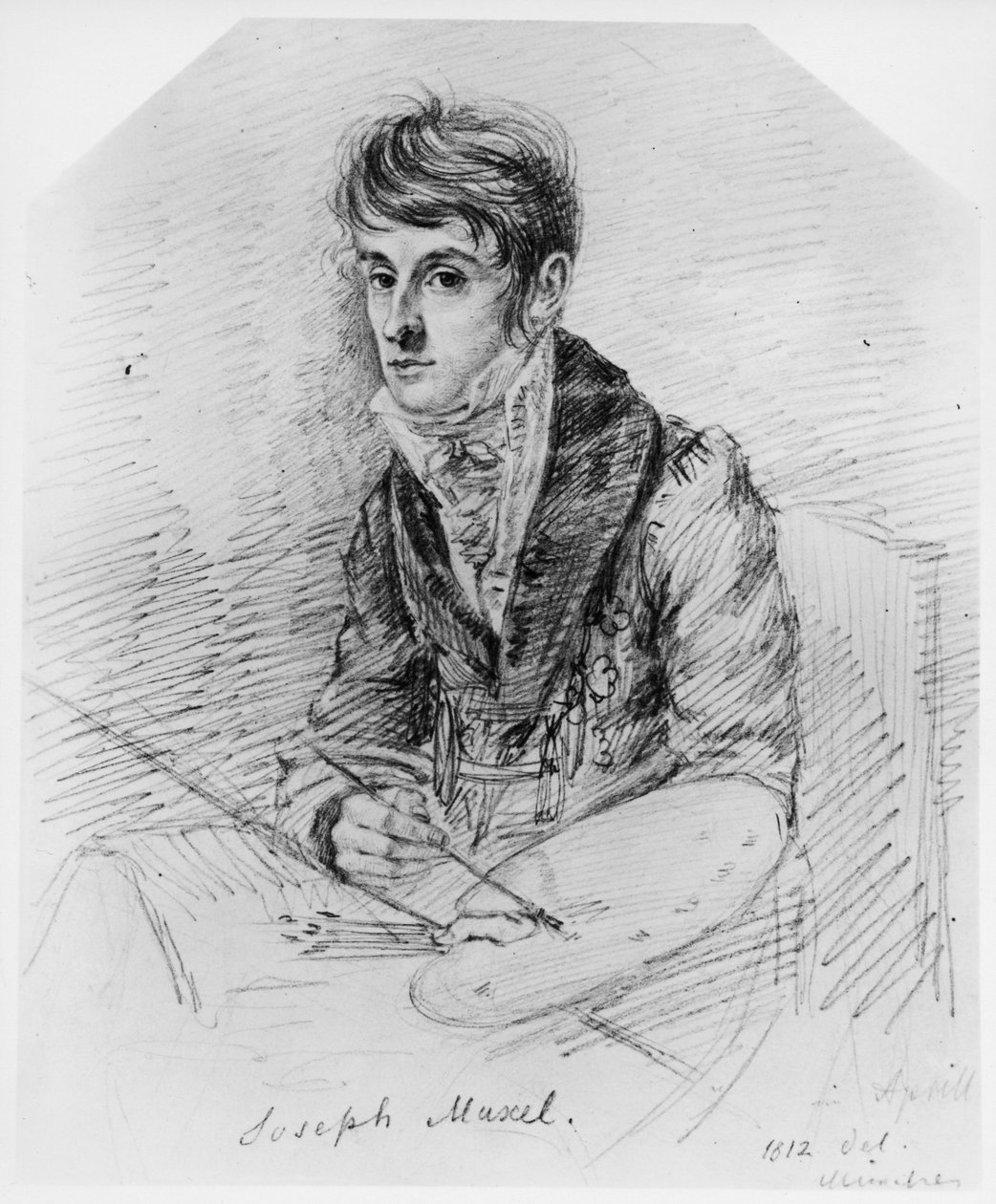 Portrait du peintre Josef Muxel - Ludwig Emil Grimm