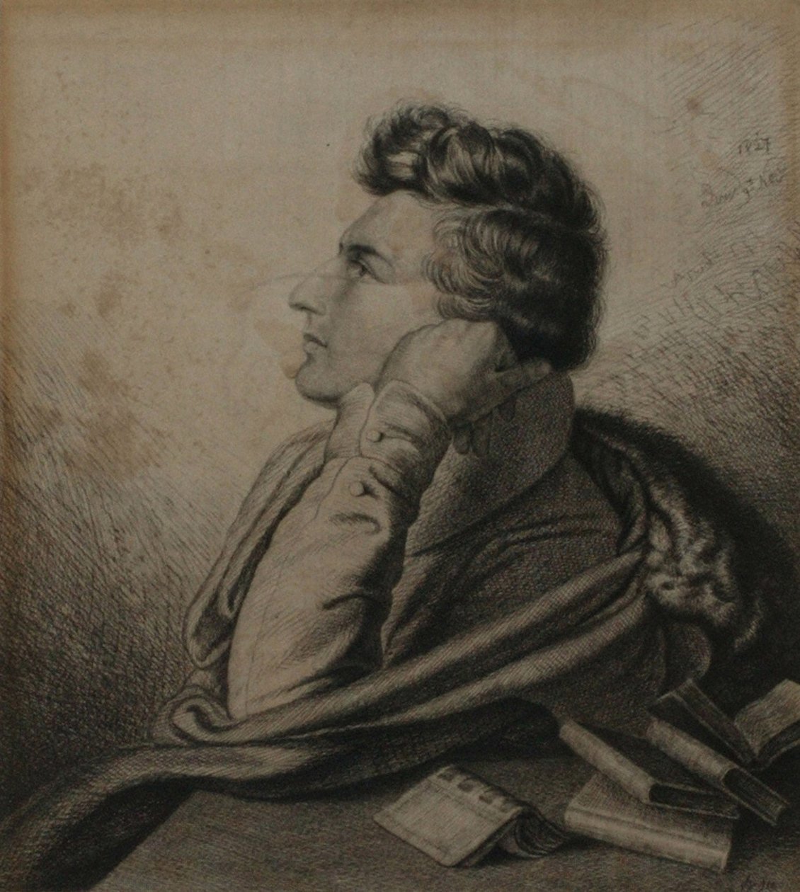 Portrait du poète Heinrich Heine 1797-1856, 1827 - Ludwig Emil Grimm