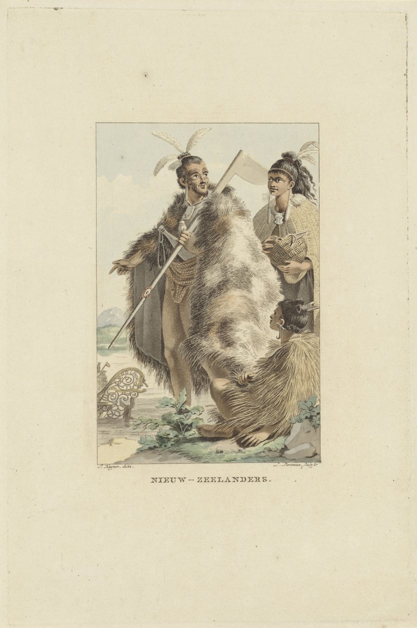 Habitants de la Nouvelle-Zélande - Ludwig Gottlieb Portman