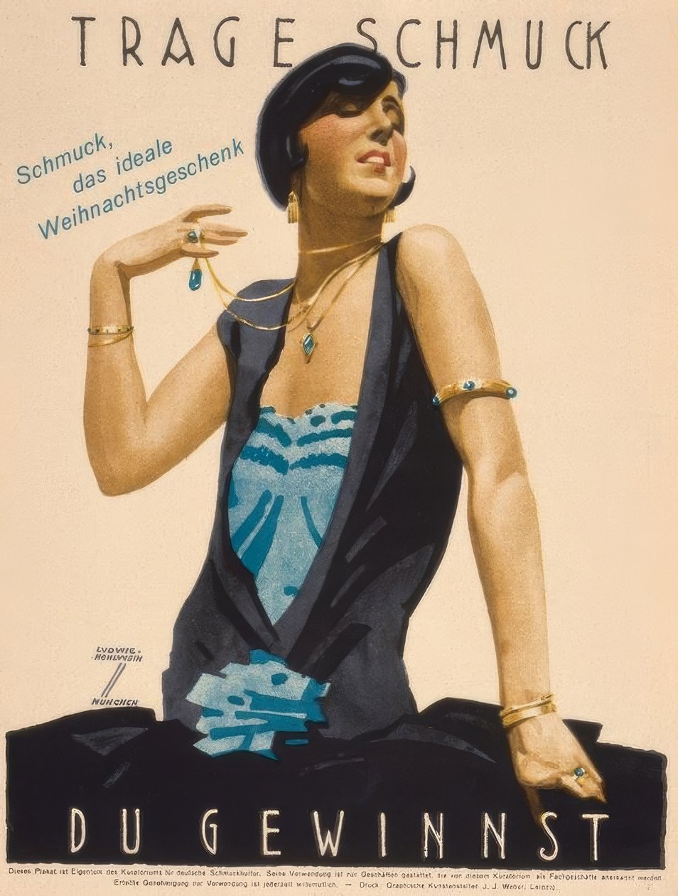 Porte des bijoux / Tu gagnes - Ludwig Hohlwein