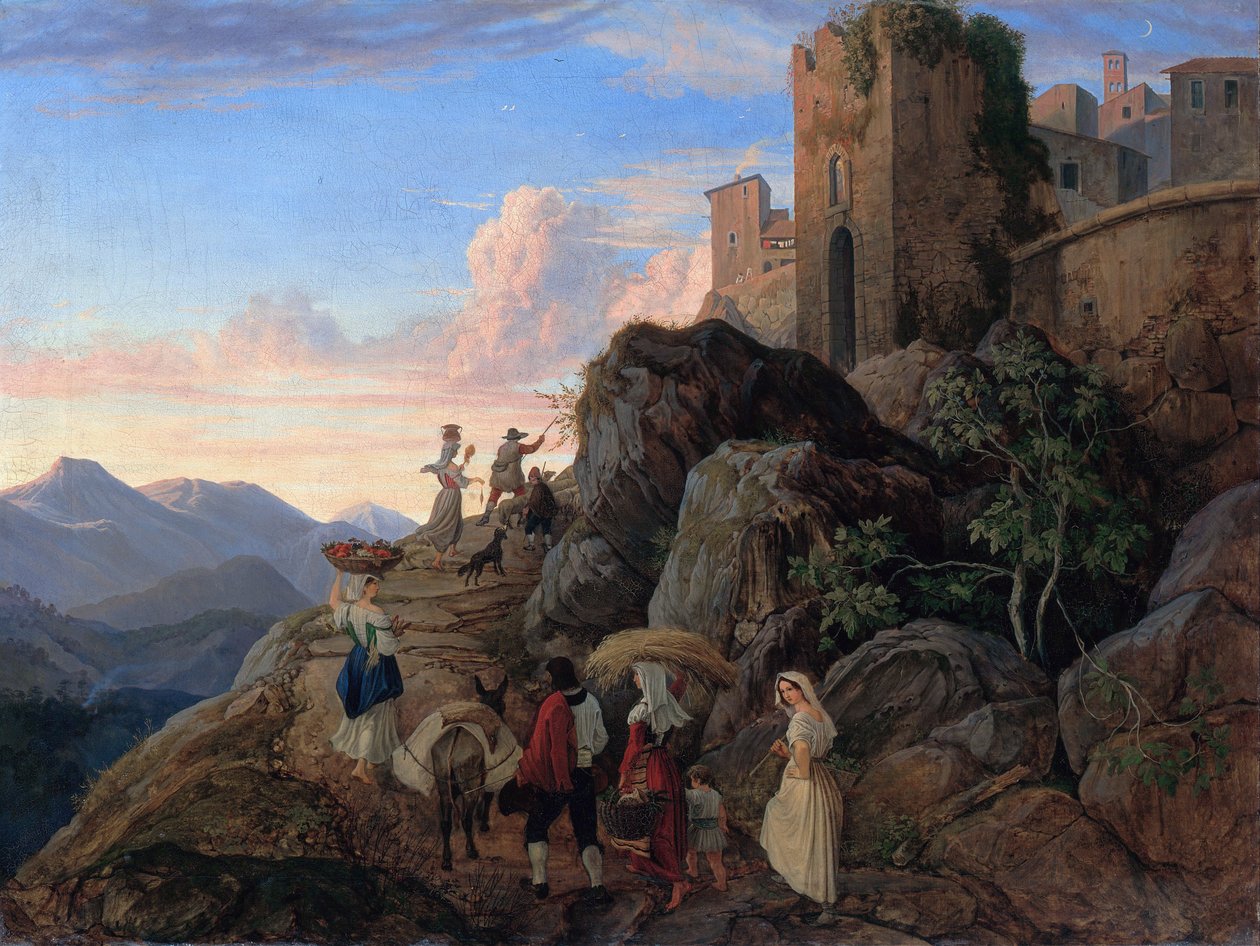 Civitella (soirée) - Ludwig Richter