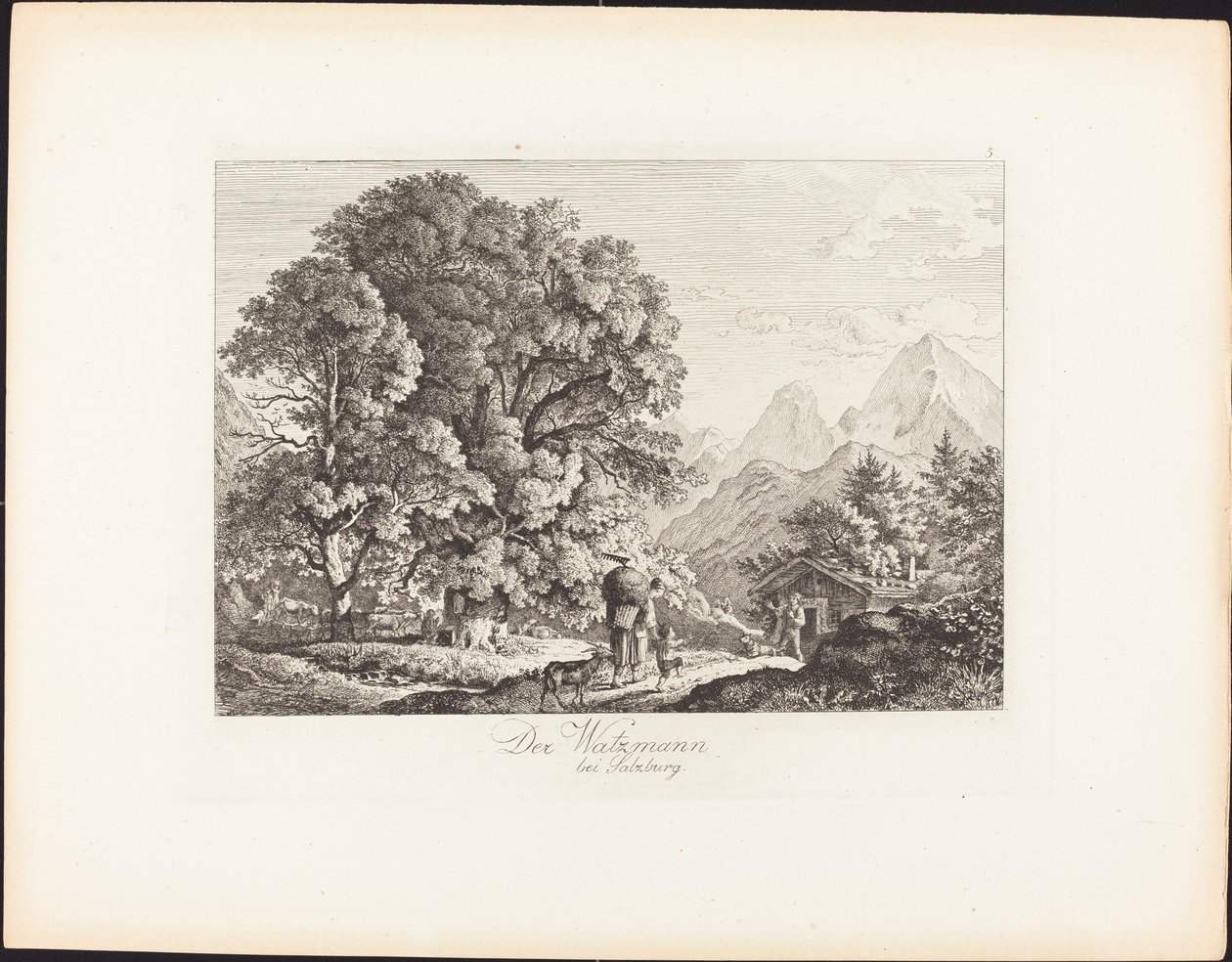 Der Watzmann - Ludwig Richter