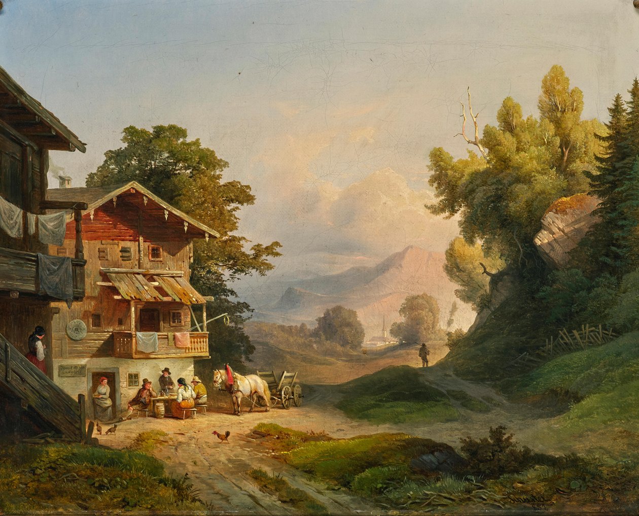 Ludwig Schuster Sieste de midi 1852 - Ludwig Schuster