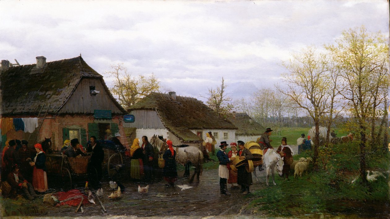 Dans une petite ville, vers 1880 - Ludwik Kurella