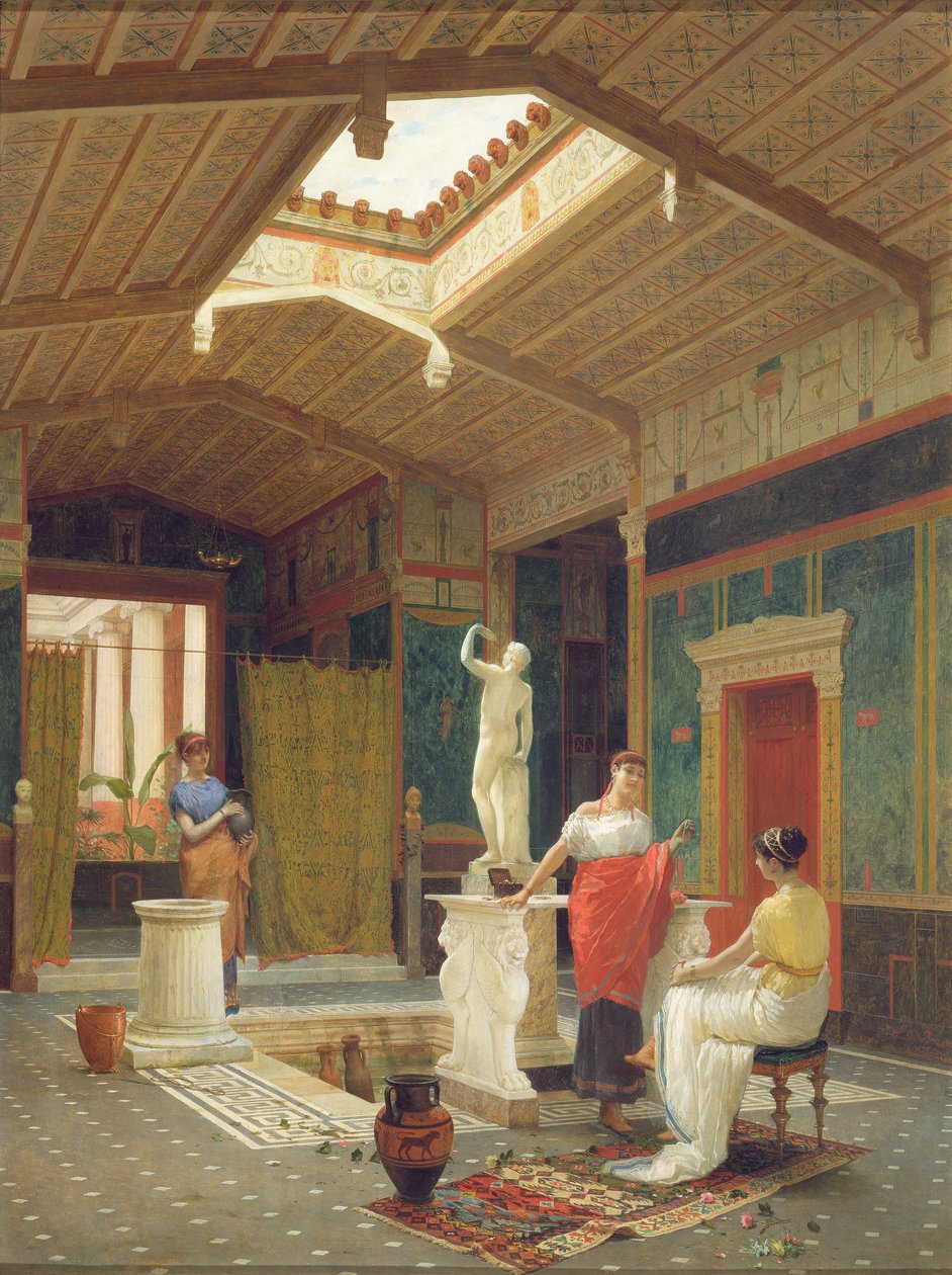 Un intérieur pompéien, 1882 - Luigi Bazzani