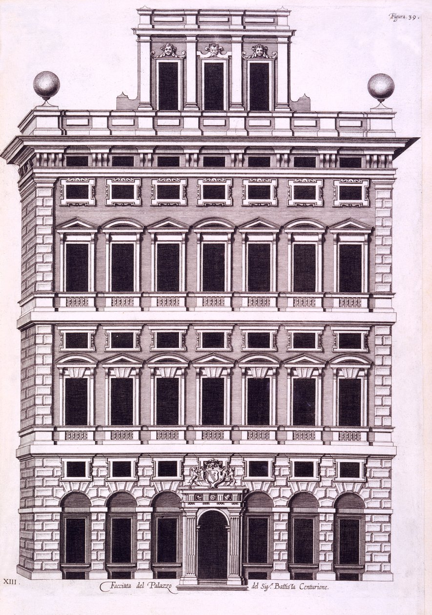 Conception pour le Palais Royal de Caserte, 1756 - Luigi Vanvitelli