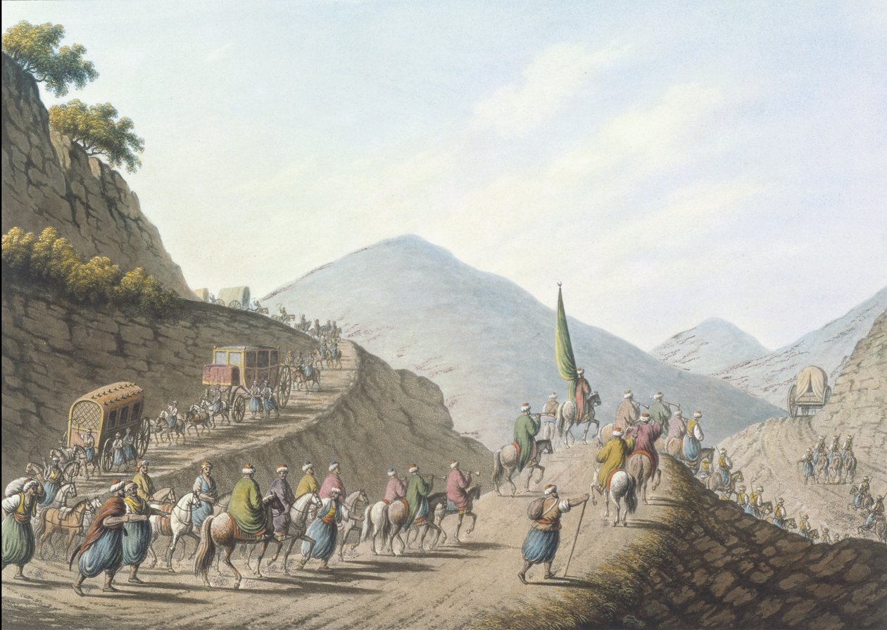 La montagne des Balkans, planche 2, pub. par William Watts - Luigi (after) Mayer