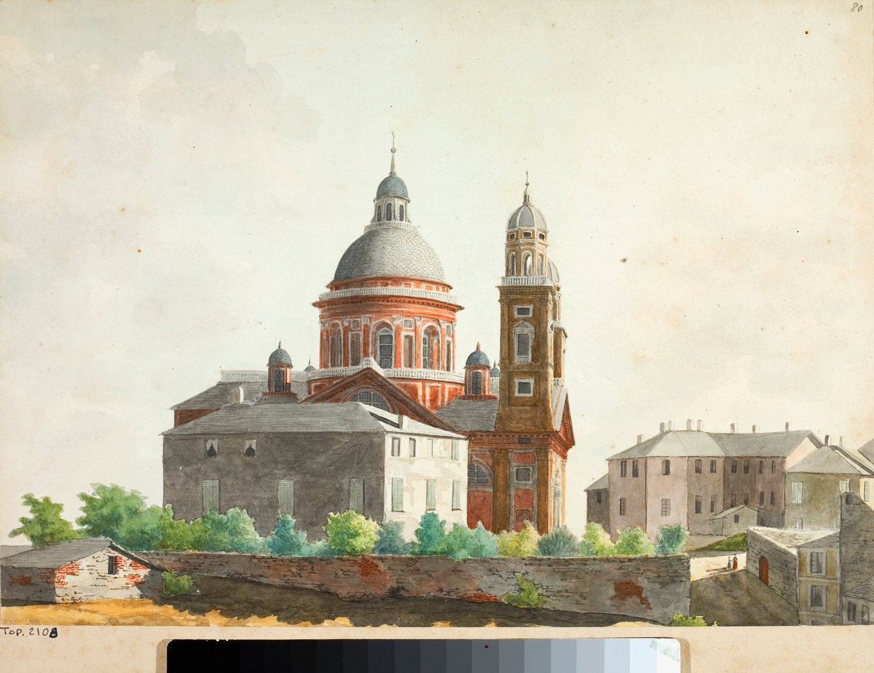 Vue de la basilique Santa Maria Assunta di Carignano à Gênes - Luigi Garibbo