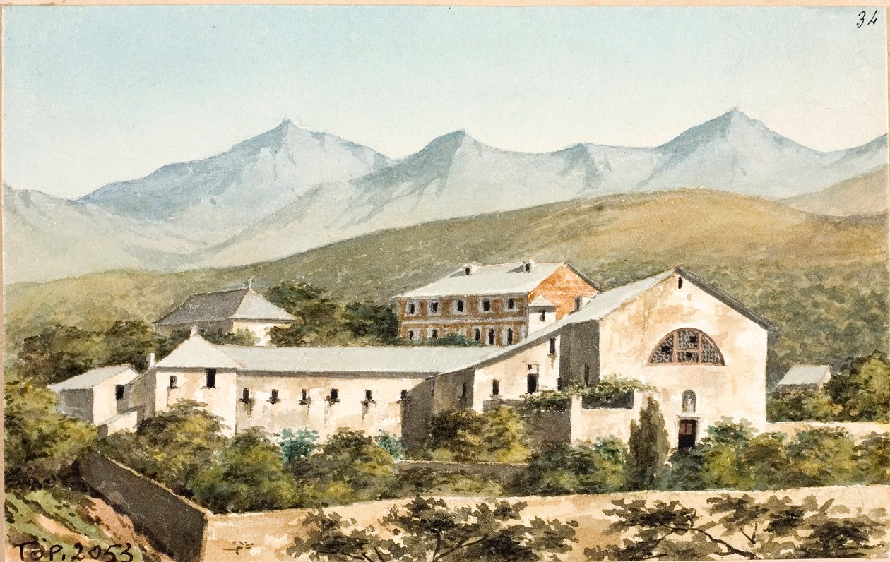Vue sur le sanctuaire Nostra Signora del Monte, Gênes - Luigi Garibbo