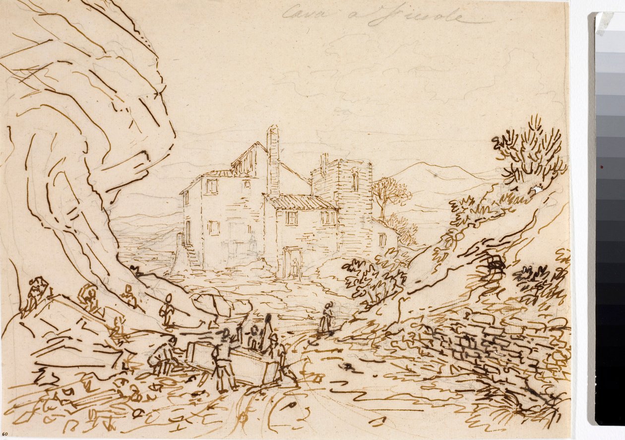 Travailleurs dans une carrière à Fiesole, près de Florence - Luigi Garibbo