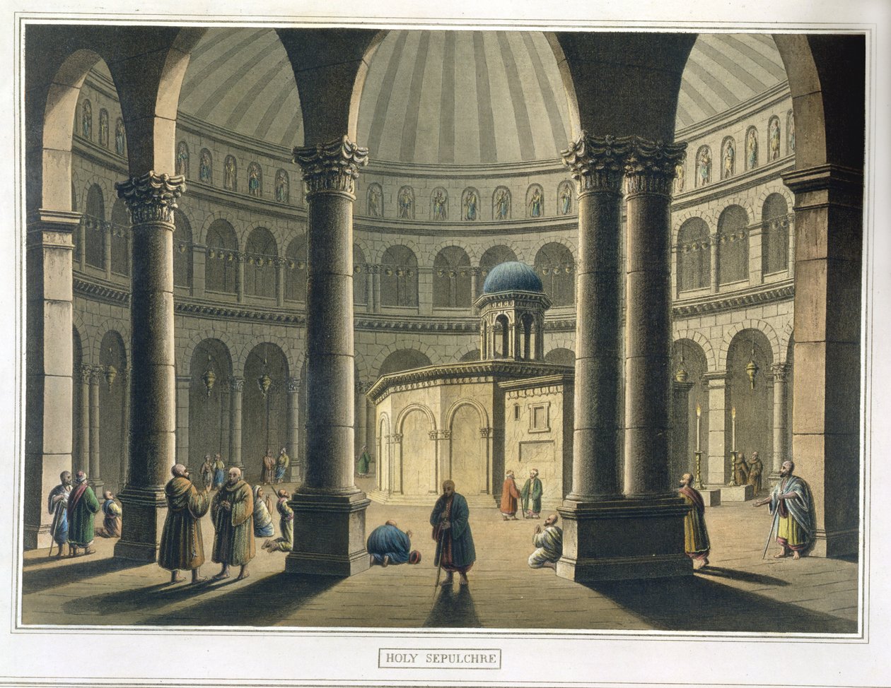 Le Saint-Sépulcre, pub. par William Watts, 1806 - Luigi Mayer