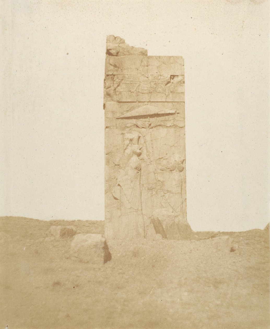 Ruine sulla terza terazza, Persépolis, 1858 - Luigi Pesce