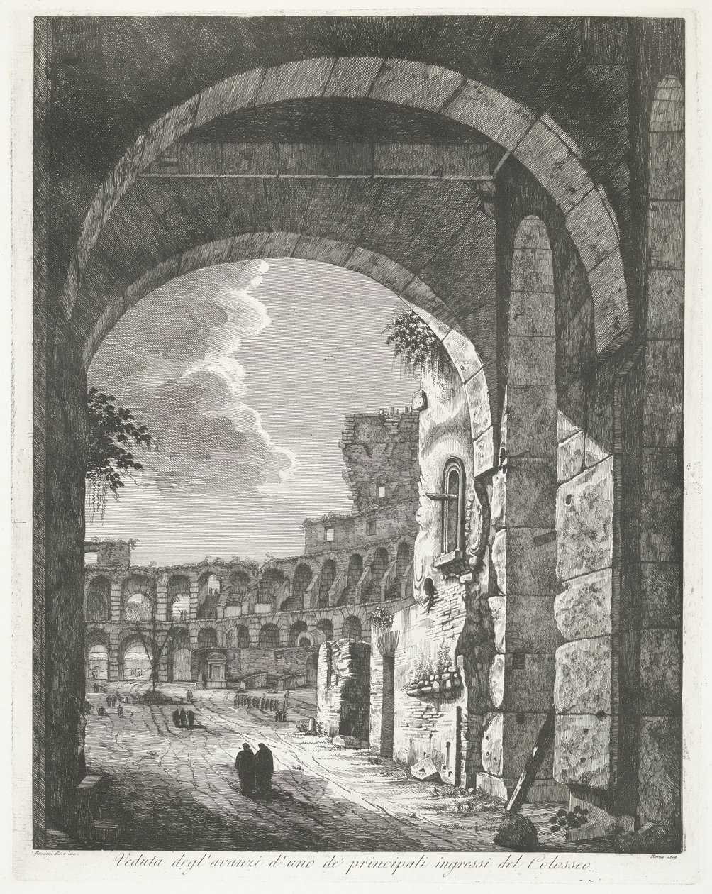 Le Colisée à Rome - Luigi Rossini