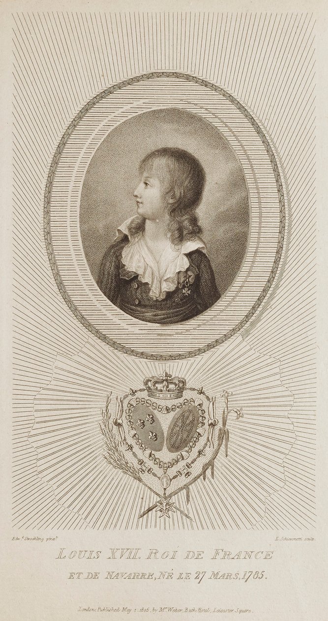 Louis XVII, Roi de France - Luigi Schiavonetti
