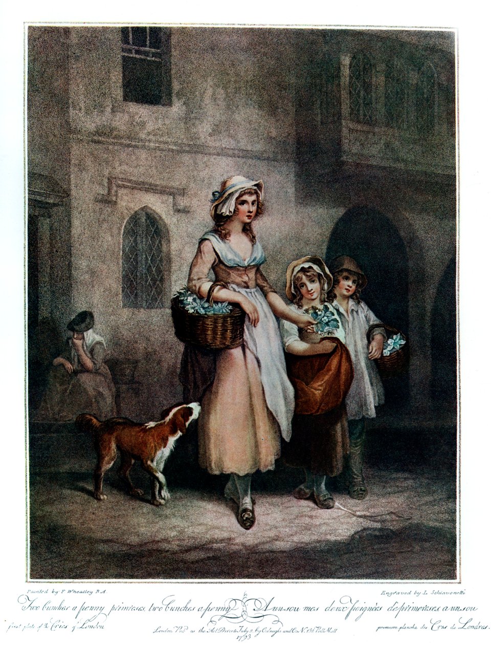 Deux bouquets de primevères à un sou, deux bouquets à un sou, 1793, 1910 - Luigi Schiavonetti