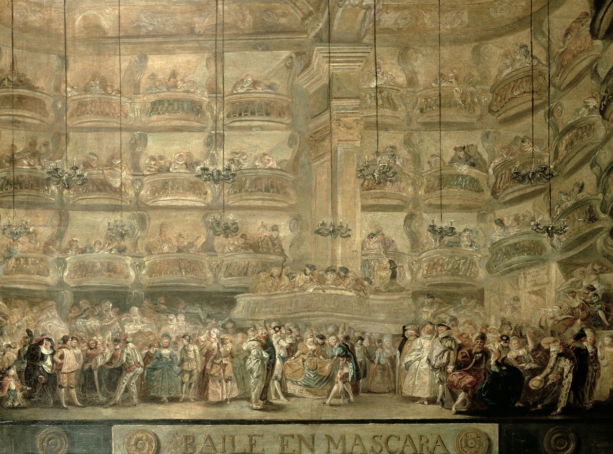 Le bal masqué, vers 1767 - Luis Paret y Alcazar
