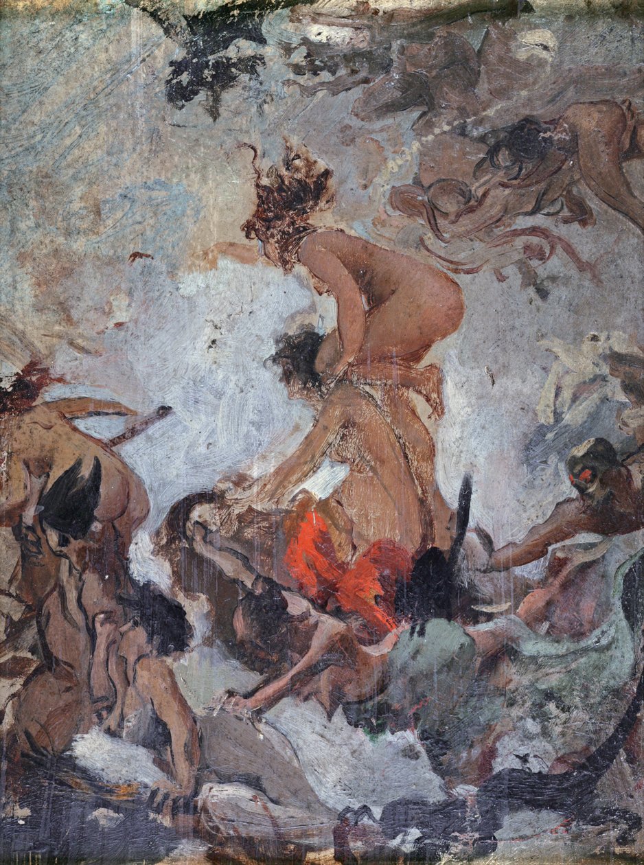 Esquisse de sorcières allant à leur sabbat - Luis Riccardo Falero