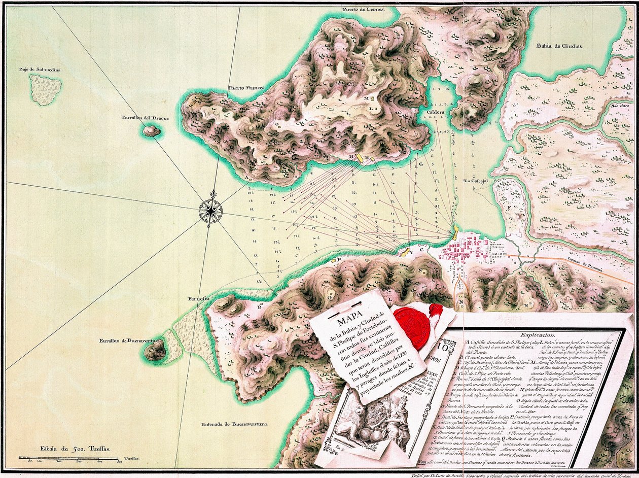 S. Phelipe de Porto Bello - Luis de Surville