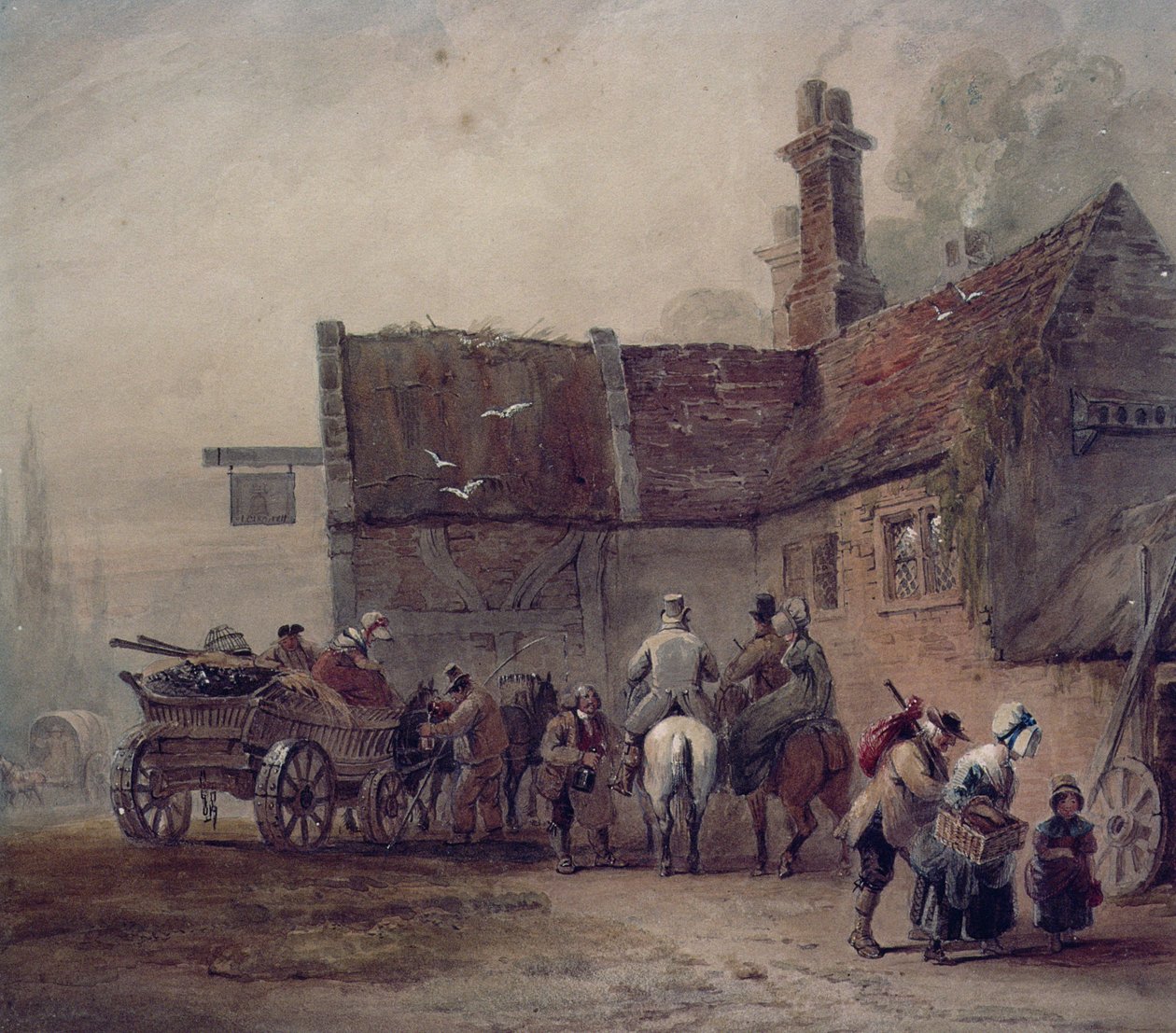 Une auberge au bord du chemin - Luke Clennell