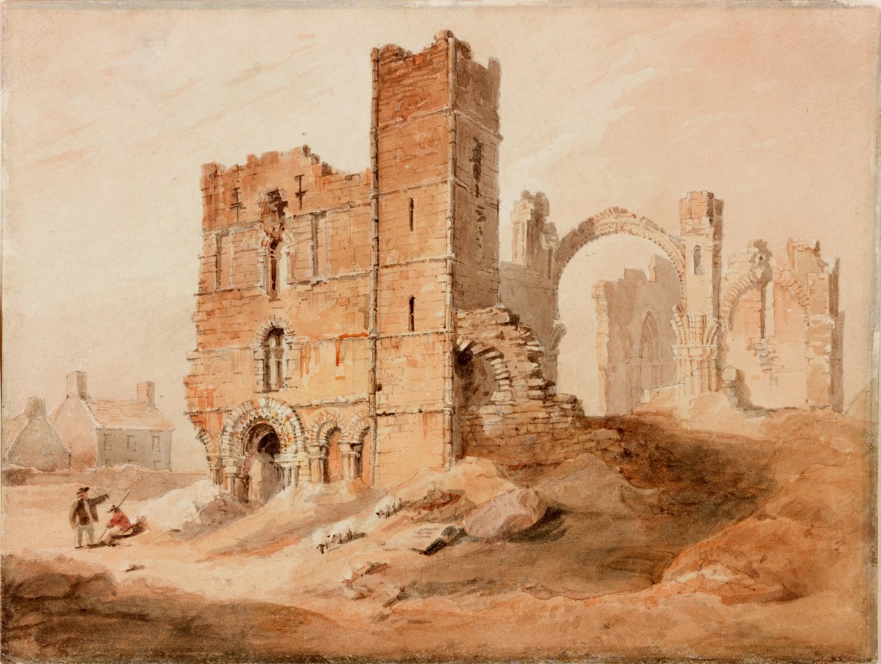 Abbaye de Lindisfarne - Façade ouest - Luke Clennell