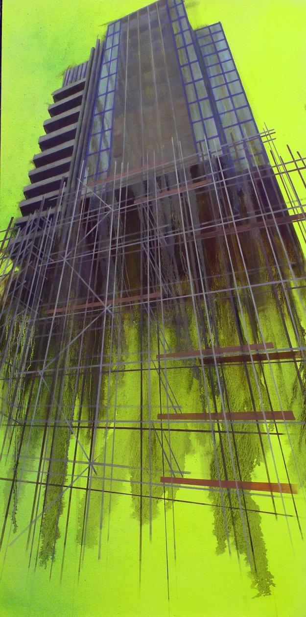 Work in Progress 10, 2015 (huile sur toile) - Luke M Walker