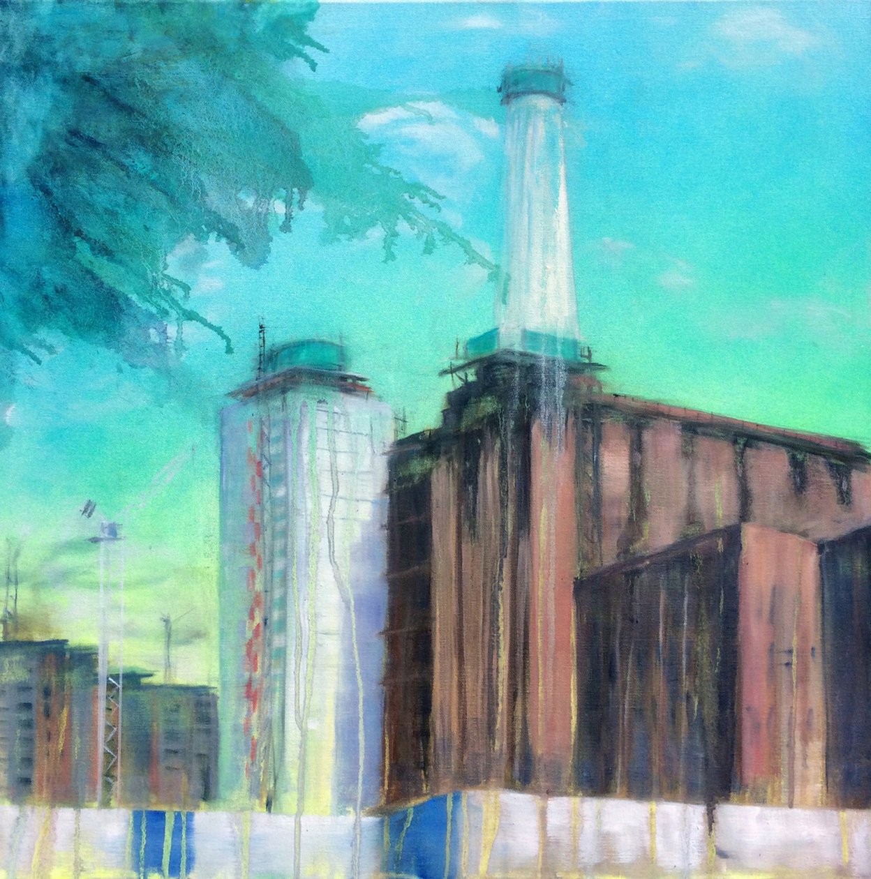 Work in Progress 9, 2015 (huile sur toile) - Luke M Walker