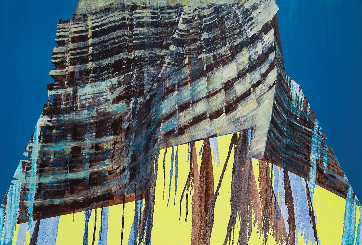 Work in Progress IV, 2014 (huile sur toile) - Luke M Walker