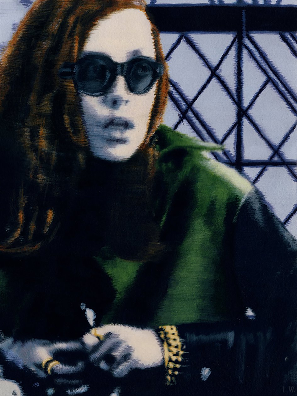 Jess, c.2012 (peinture acrylique sur papier) - Luke Waller