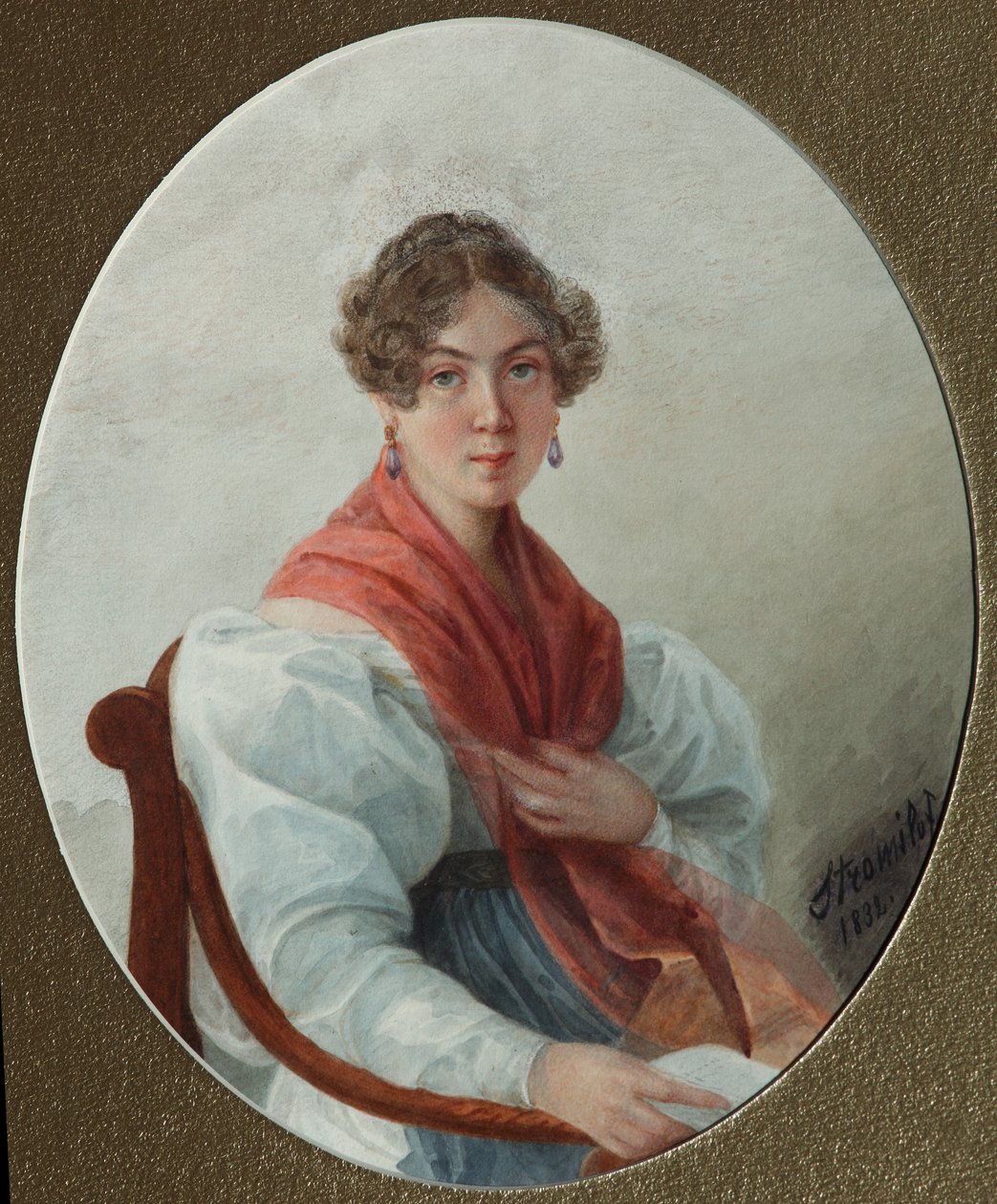 Portrait de N.A. Vassilieva, 1835 - Lyubov Stepanovna Borozdna Stromilova