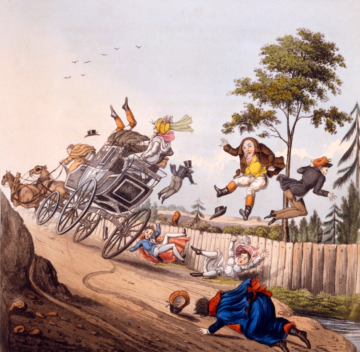 Airy Nothings, ou des morceaux et des riens et des courts-circuits, dans un saut de circumbendibus, par Olio Rogmarole, gravure de George Hunt, 1825 - M. Egerton