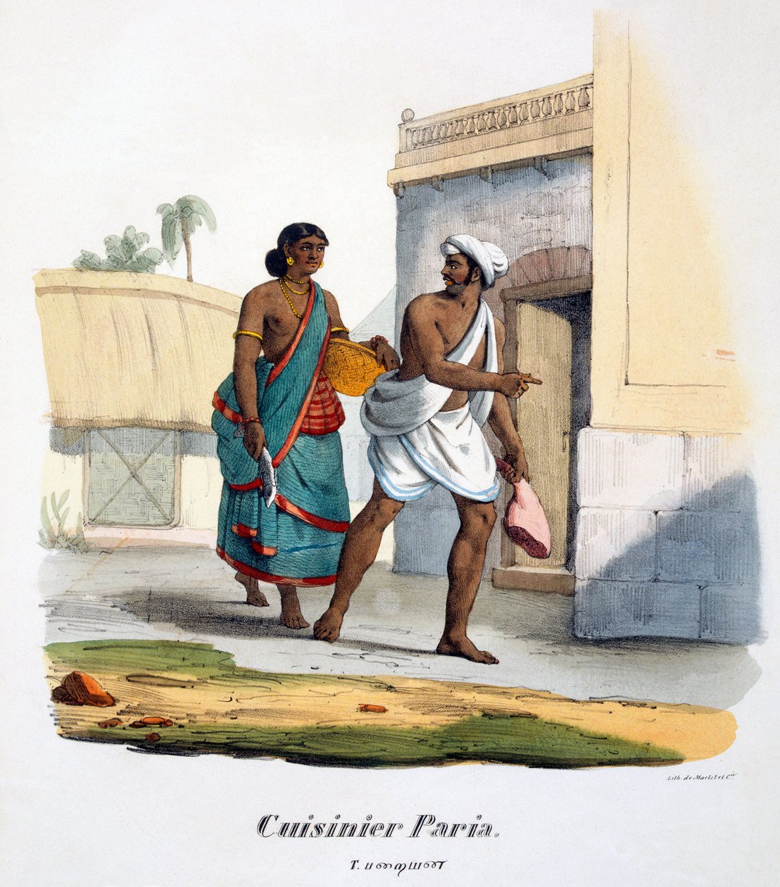 Un cuisinier Paraiyar, 1827-35 - M.E. Burnouf