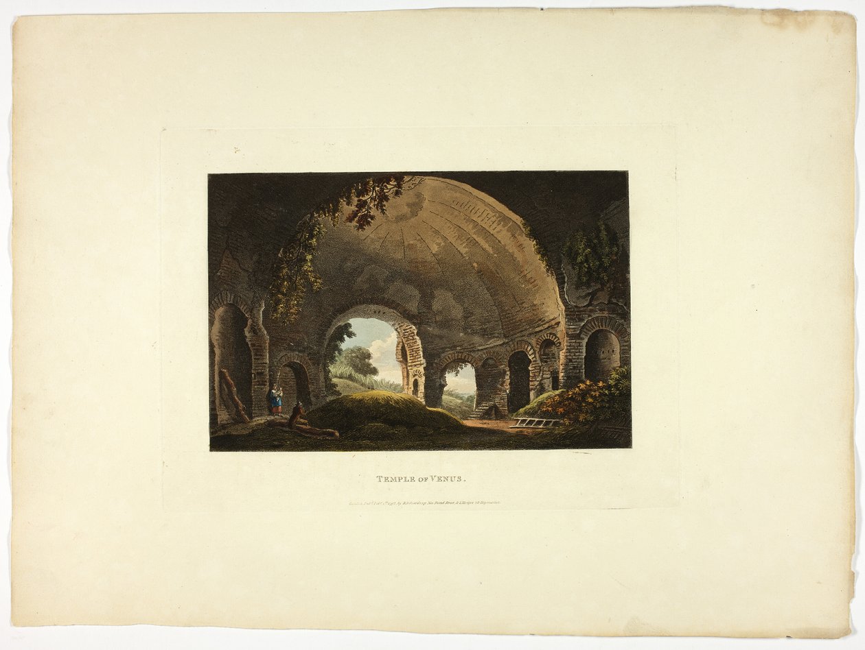 Temple de Vénus, planche trente-huit des Ruines de Rome - M. Dubourg