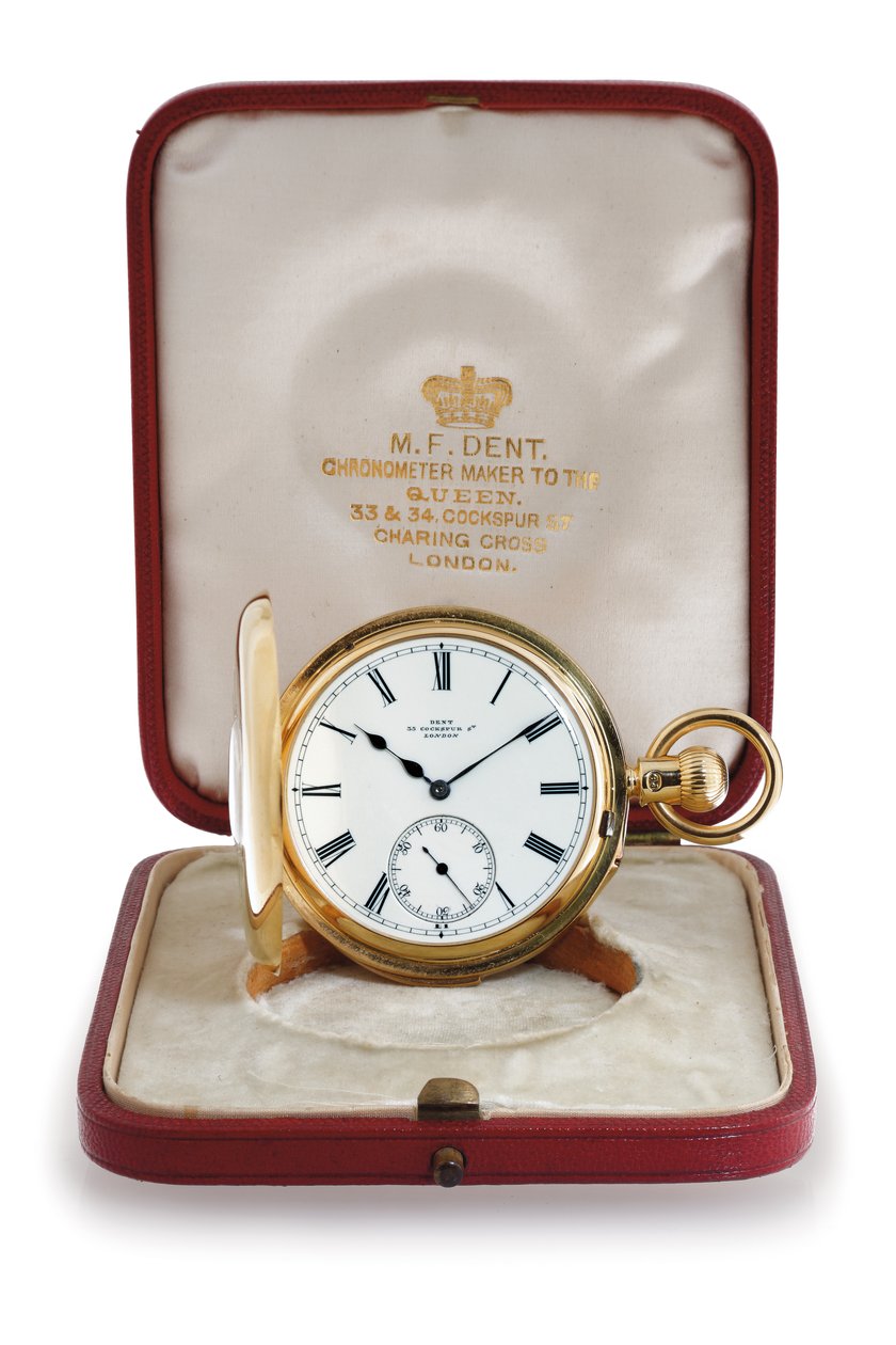 Chronomètre de Poche Répétant les Minutes avec Boîtier de Chasseur - M. F. Dent