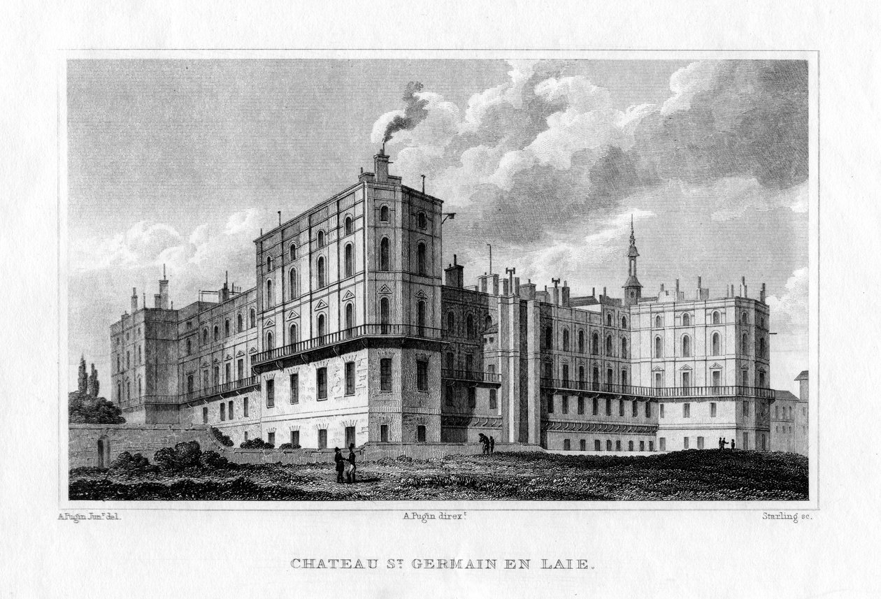 Château de Saint Germain en Laye, Paris, vers 1830 - M. J. Starling
