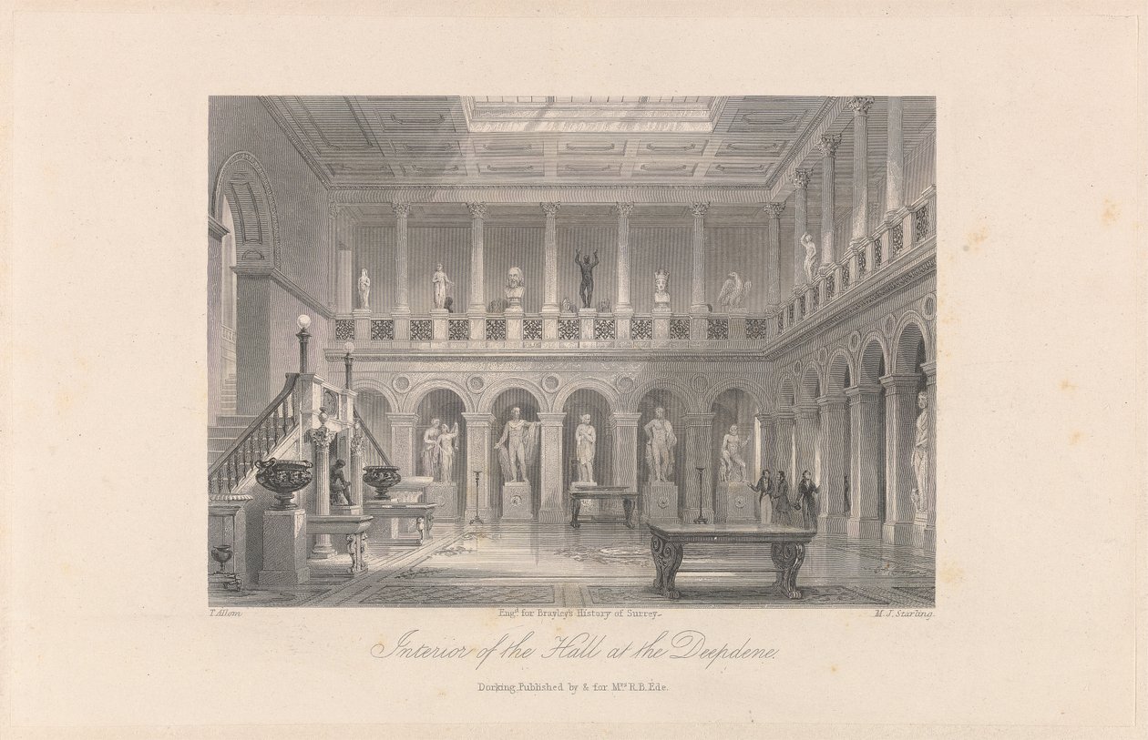 Intérieur du hall à Deepdene - M. J. Starling